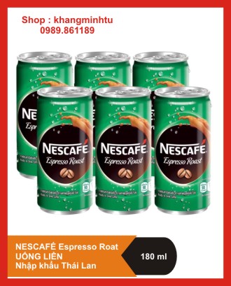 Cà Phê uống liền Nestlé Nescafé Espresso Roast - Combo 6 lon