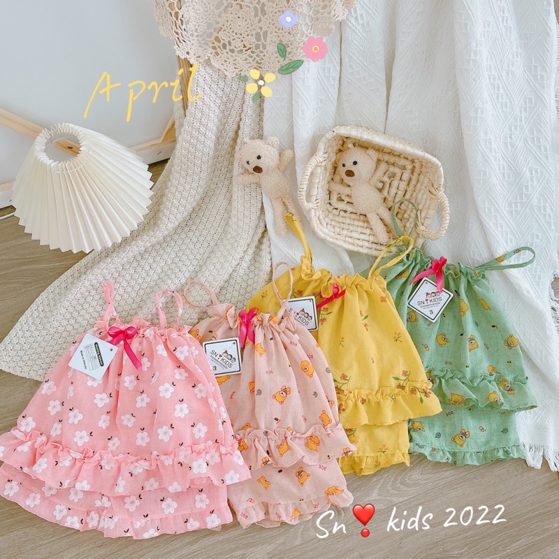 Bộ 2 dây bèo đũi nhật muji xịn xò cho bé gái