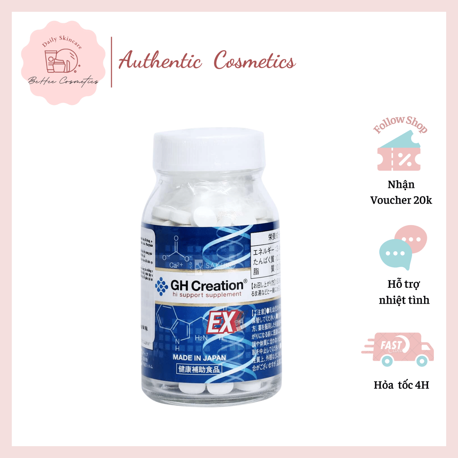 Viên Uống Tăng Trưởng Chiều Cao GH Creation EX