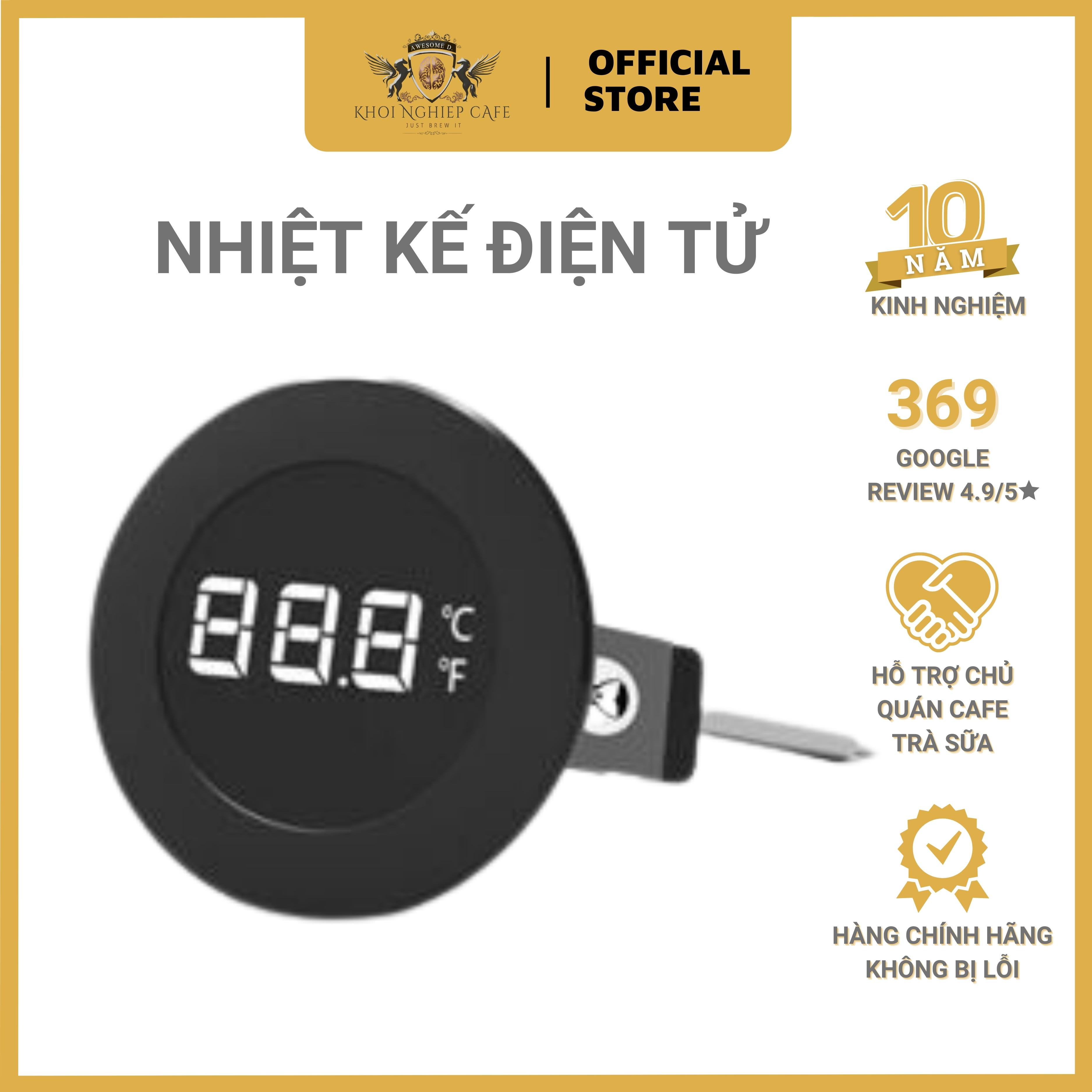 Timemore - Nhiệt kế điện tử đánh sữa | Độ chính xác cao | Tinh tê, hiện đại Chất liệu inox 304 không gỉ