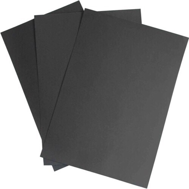 Giấy bìa màu đen a4 dl 160/200gsm - thếp 100 tờ