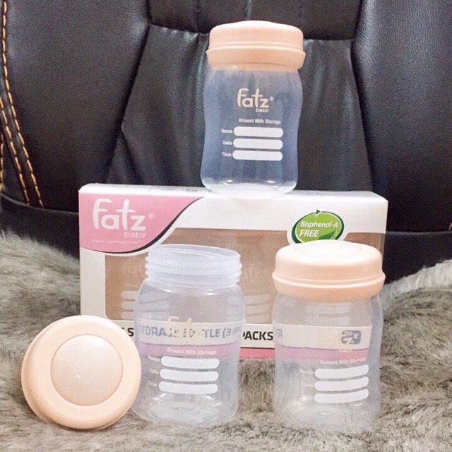 Bộ 3 bình trữ sữa cổ rộng Fatz Baby FB0120 150ml