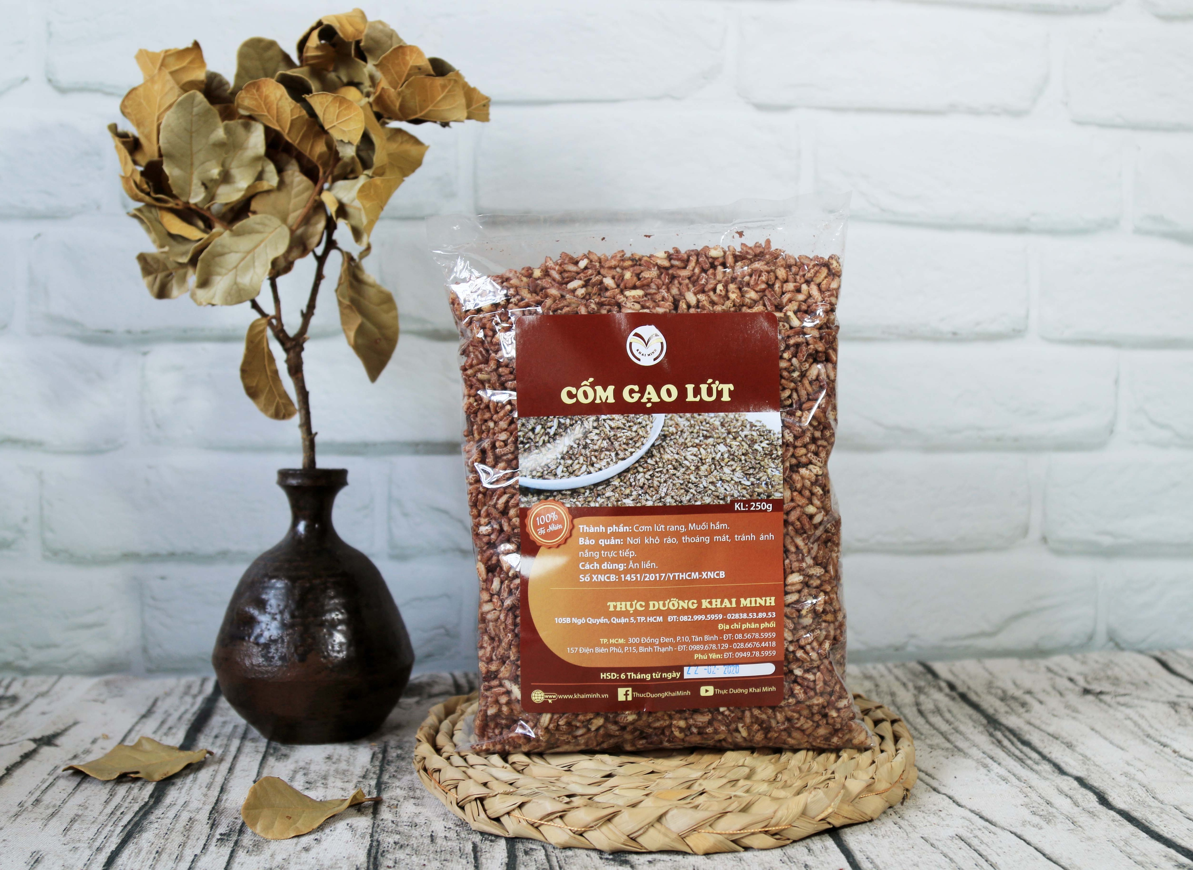 CỐM GẠO LỨT - 250 GR - CỬA HÀNG THỰC DƯỠNG KHAI MINH CHÍNH HÃNG