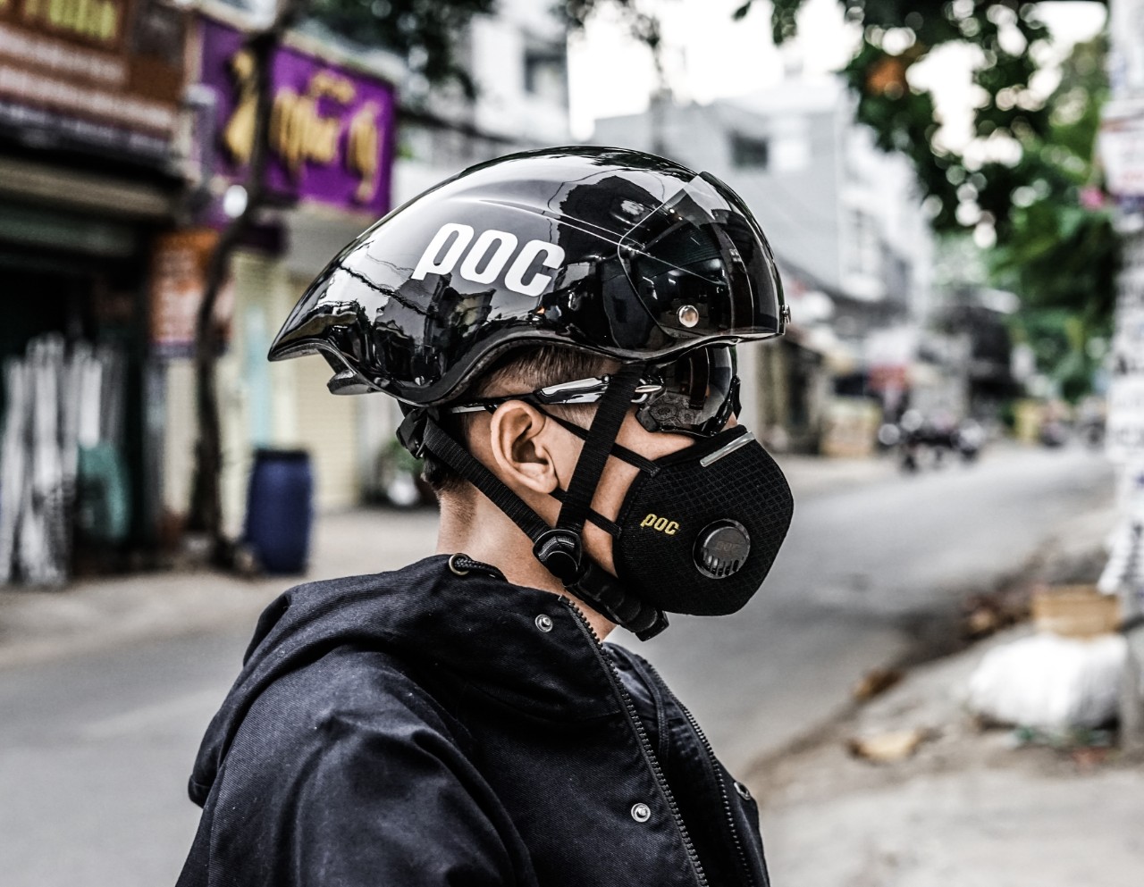 Nón poc 01 nón bảo hiểm thời trang poc 01 có kính chính hãng - tặng kèm tai mèo ngẫu nhiên - nón bảo hiểm 1995