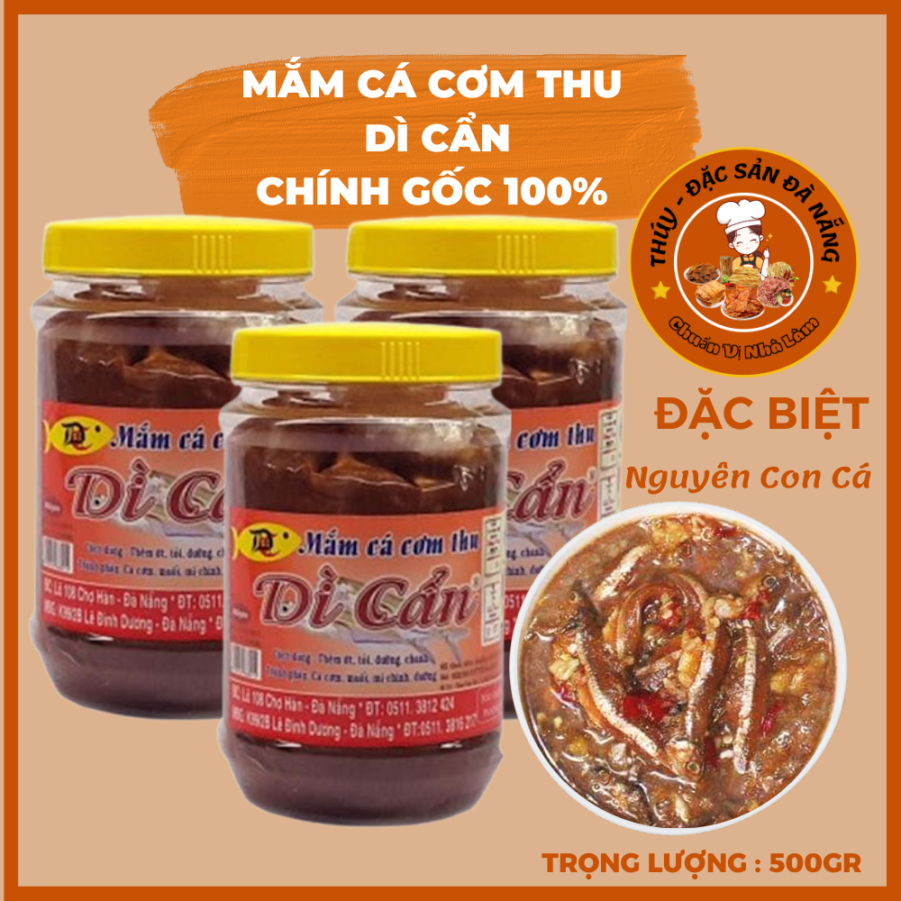 Mắm Cá Cơm Dì Cẩn 500Gr - Đặc Sản Đà Nẵng