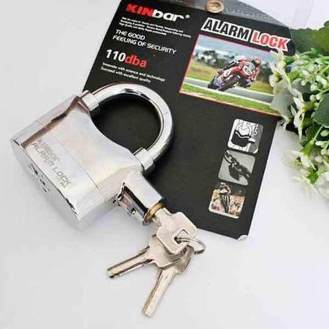 [HCM]Khóa Chống Trộm Ổ Khóa Báo Động Loại Tốt Ổ Khóa Báo Động Chống Trộm Kinbar Ct02 Có Còi Báo Động Chống Cắt Phát Ra Âm Thanh Cực Lớn.