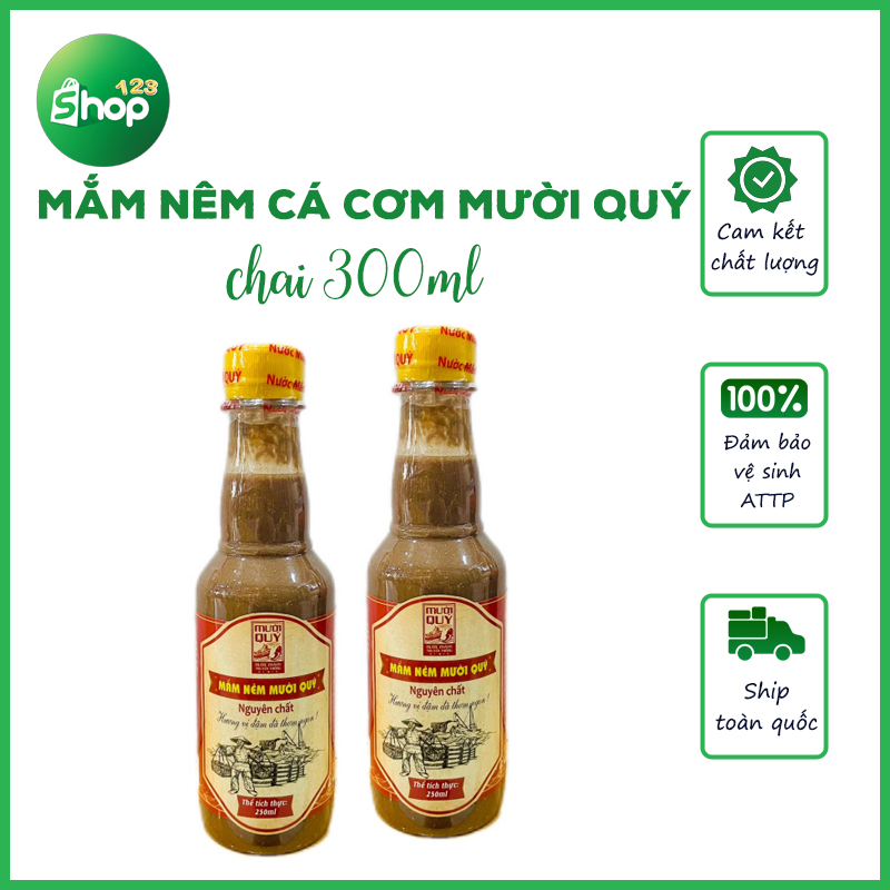 Nước Mắm Nêm Mười Quý - Chai nhựa 250ml - Đậm đà hương vị truyền thống