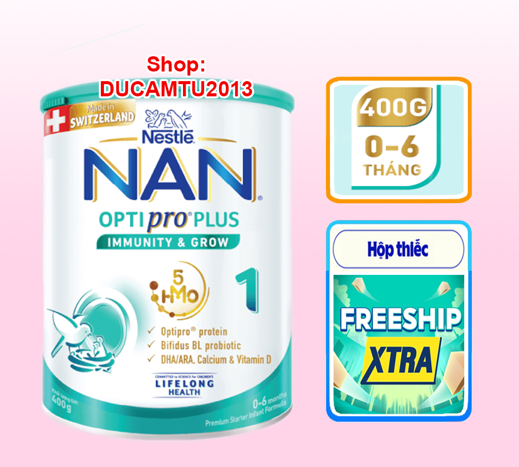 Sữa bột nan pro 1 - hộp 400g hsd 8 2024