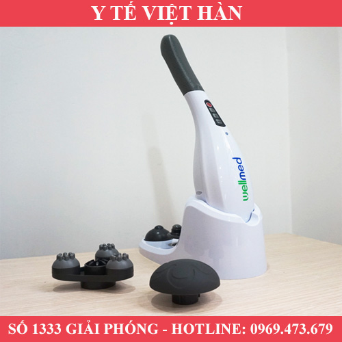 Máy massage cầm tay 5 chế độ wellmed hy - 5612 - bảo hành 12 tháng - thương hiệu wellmed