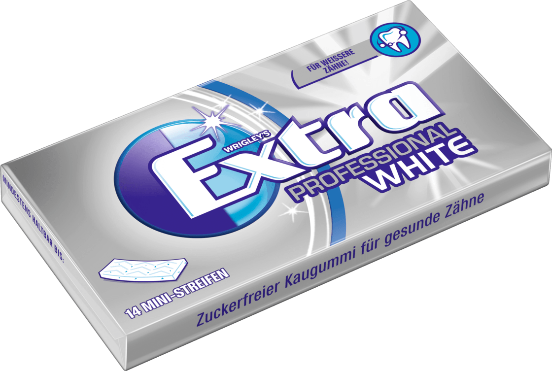 Kẹo Gum cao su Extra White không đường bạc