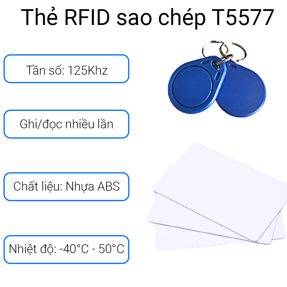 Thẻ sao chép tần số 125Khz, sao chép thẻ chung cư, thang máy