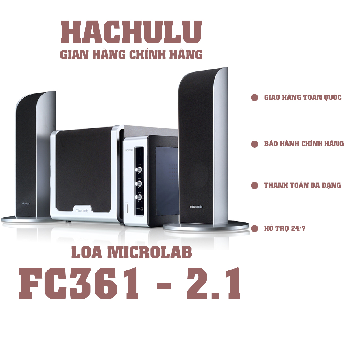 Loa vi tính microlab fc-361 2.1+1 - hàng chính hãng