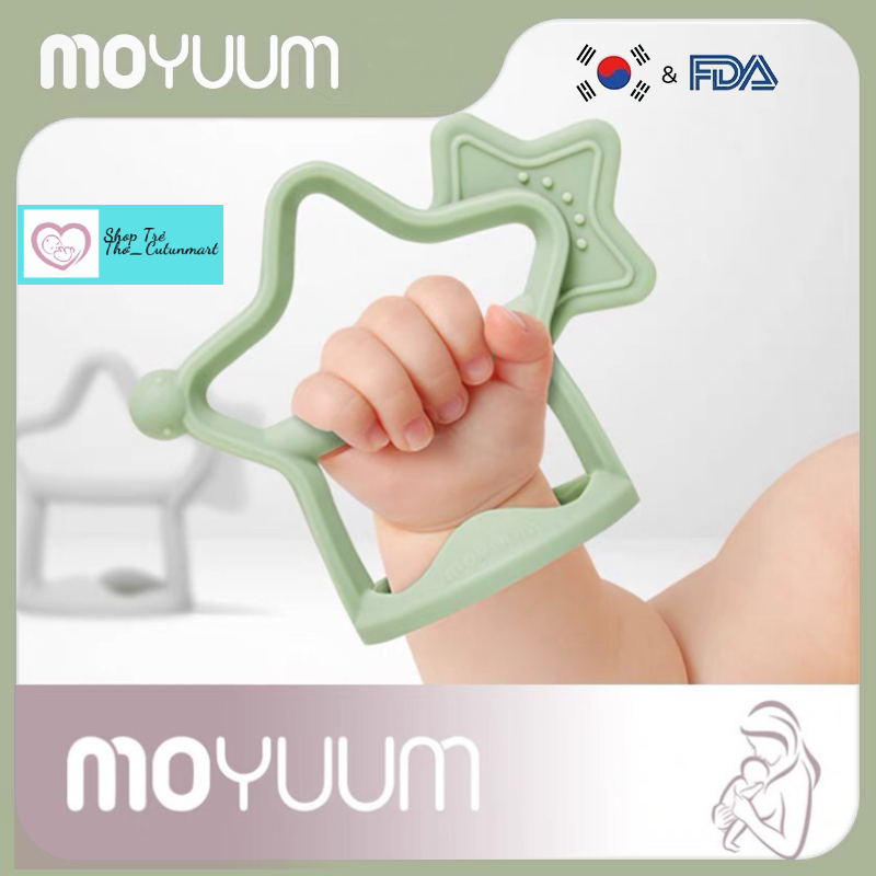 Gặm nướu đeo tay silicon hình ngôi sao Moyuum Hàn Quốc