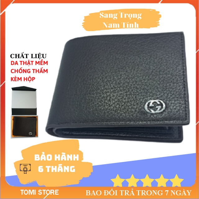 [HCM][HOT] Ví Da Nam Kiểu Ngang Màu Nâu Đen Bỏ Túi Nhỏ Gọn Nhiều Ngăn Đựng Tiền | Bóp Da Nam Đẹp Chất Da Mềm Mại Kèm Hộp Đựng Cao Cấp Sang Trọng | Bóp Ví Nam Ảnh Video Thật 100% Siêu Thời Trang Bảo Hành 6 Tháng