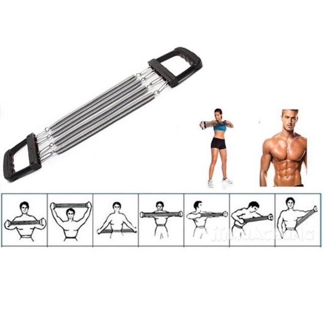 Dây kéo tập thể hình 345 lò xo đa năng Prosportland