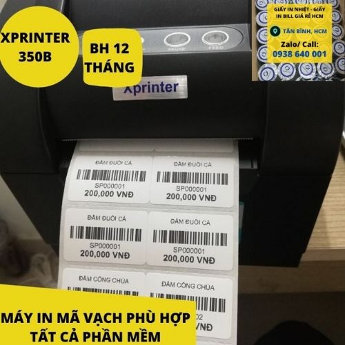 Máy In Mã Vạch XPrinter XP 350B Phần mềm kioviet