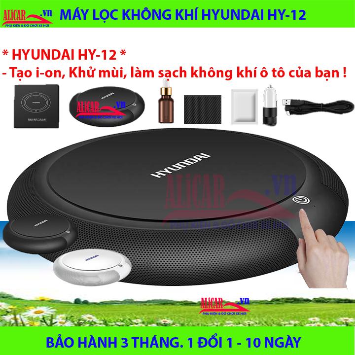 Máy lọc không khí, khử mùi ô tô, xe hơi cao cấp Hyundai HY-12