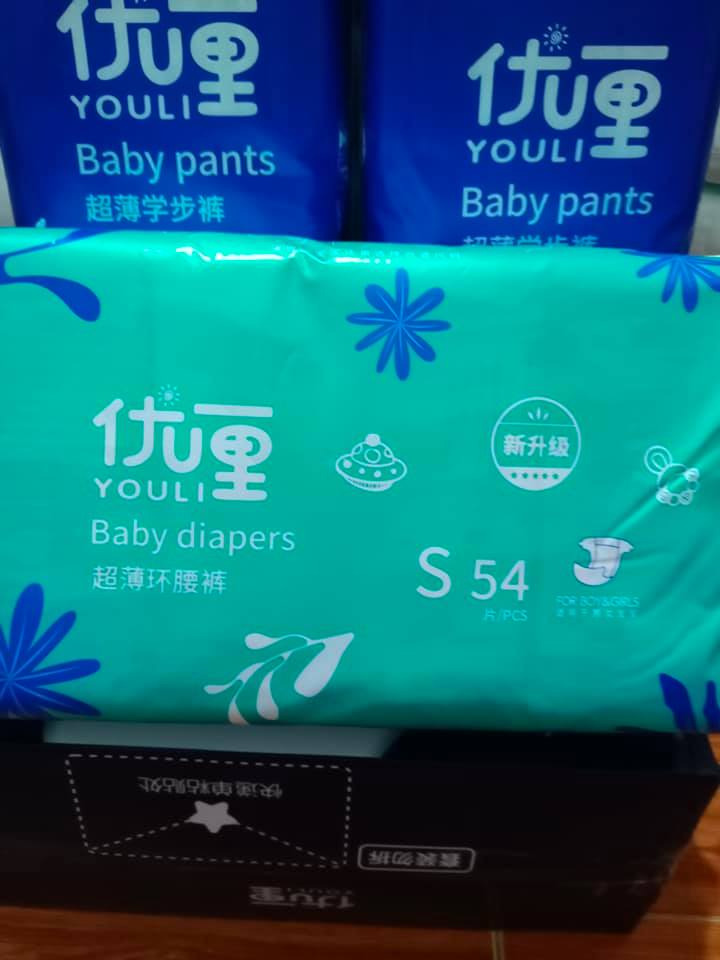 Bỉm dán Youli xanh combo 2 bịch size S 108 miếng-Zenlyha