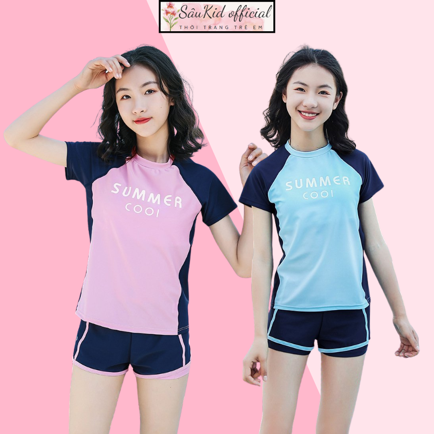 Bộ đồ bơi bé gái rời cao cấp cho bé gái từ 10kg đến 55kg