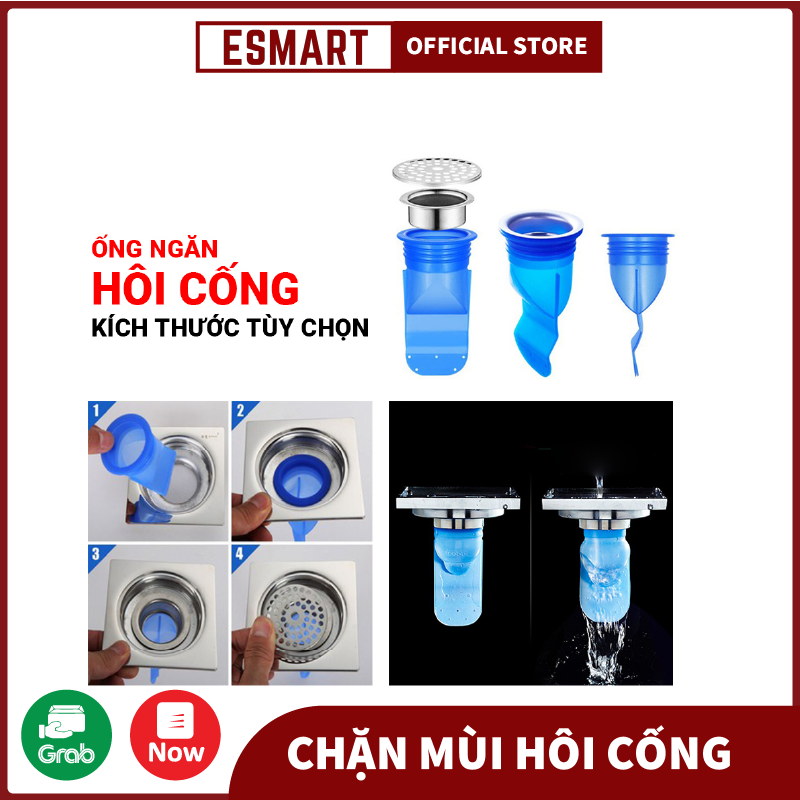 Bộ ngăn mùi hôi bồn cầu toilet, ống chặn mùi hôi thối cống