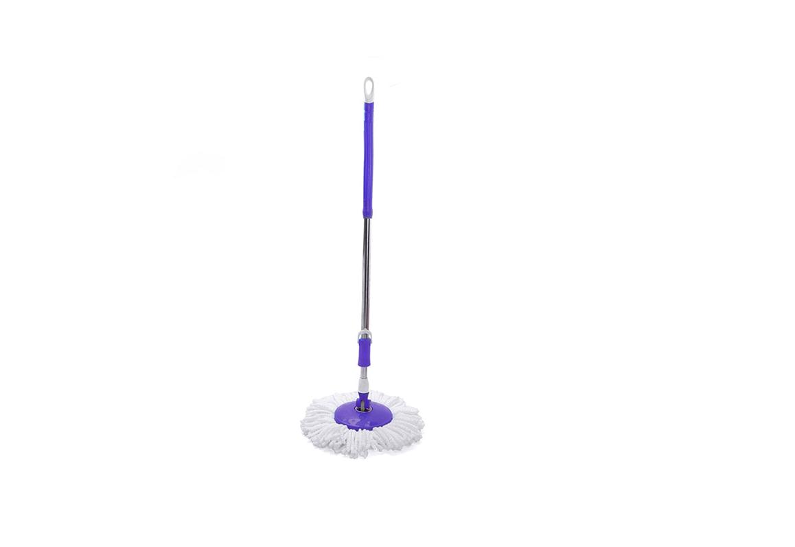 Cây lau nhà 360 độ cao cấp Gia Phú PP1.1 Tím + bông lau ( giao màu ngẫu nhiên )