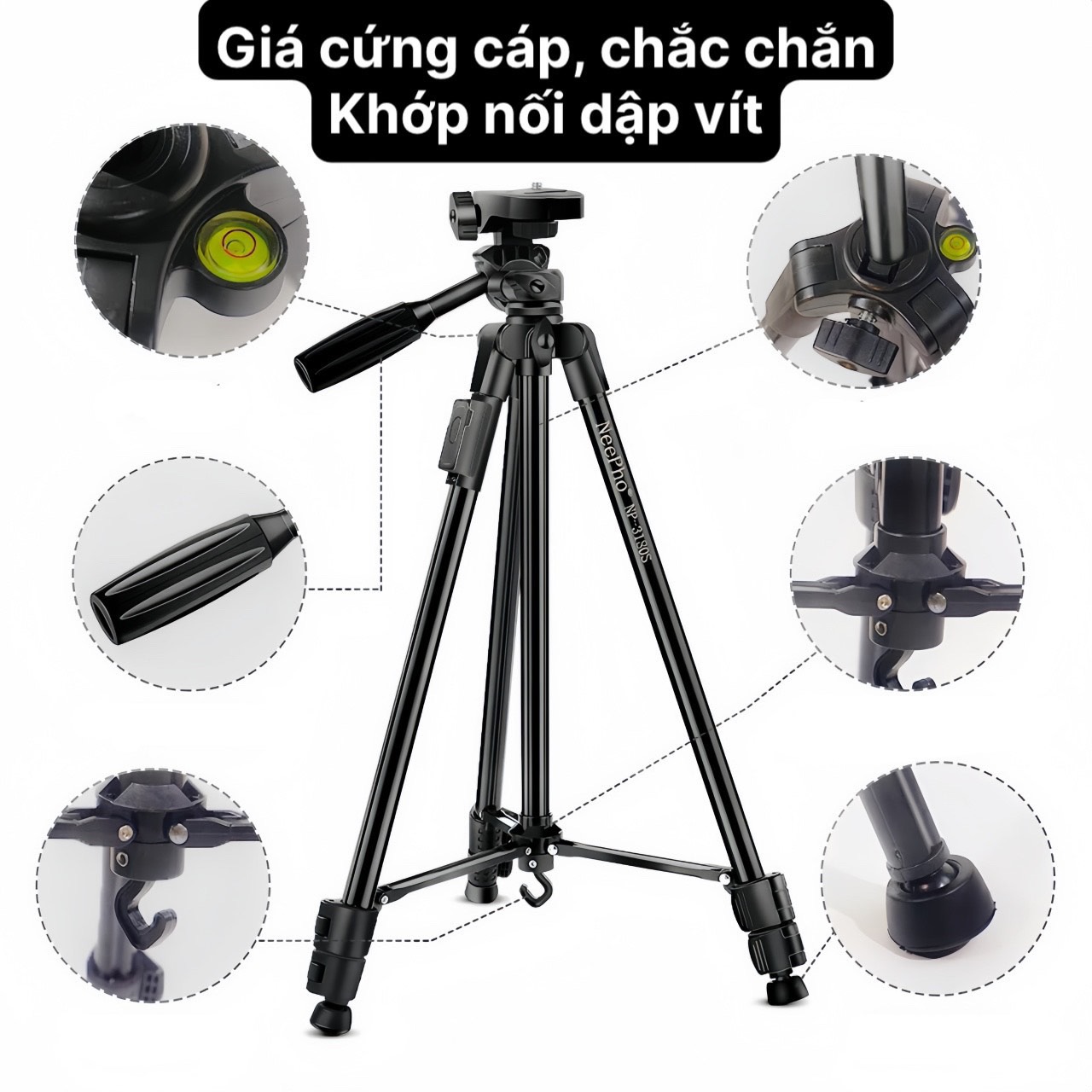 Chân tripod Giá đỡ 3 chân chuyên dụng YunFeng 3180S kèm remote bluetooth - Chân máy ảnh cho máy ảnh, điện thoại, DSRL