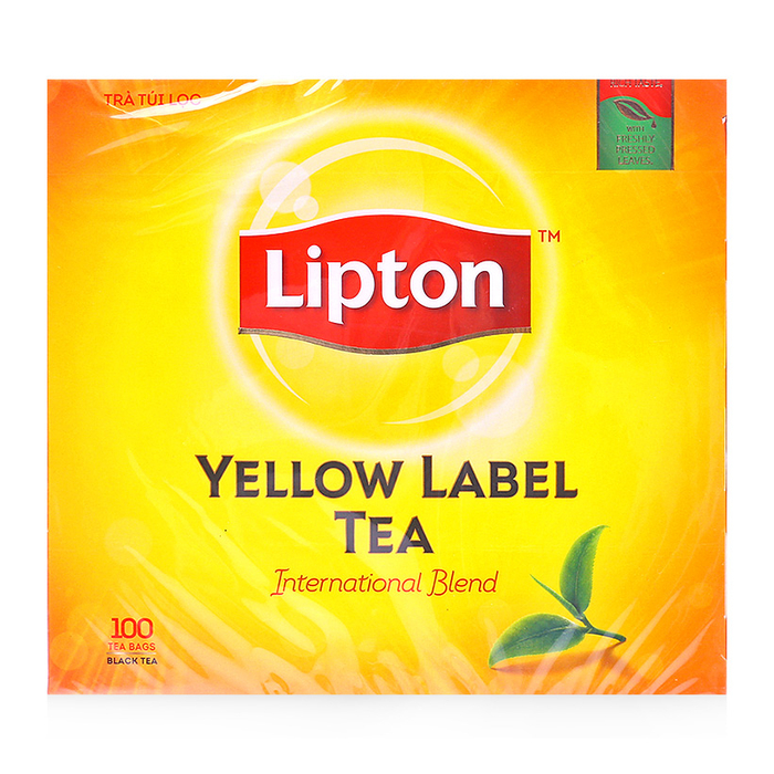Trà lipton nhãn vàng - hộp 100 gói x 2gr