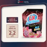 Nước xả làm mềm vải Lix sạch thơm hương nắng hạ túi 1,8L/2,2L - Nước xả hạt lưu hương thơm lâu thấm sâu sợi vải - Lixco Việt Nam
