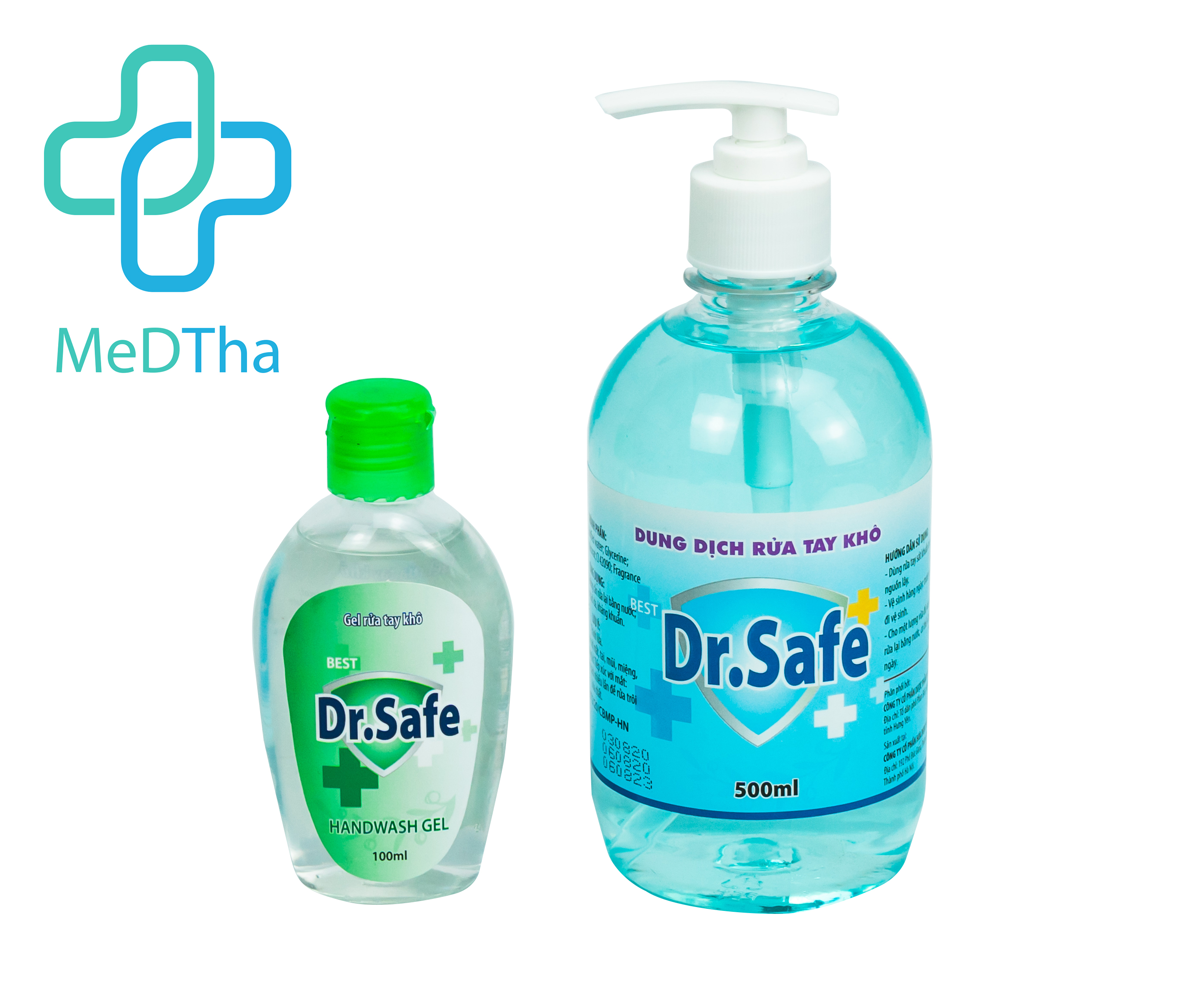 Gel và Dung dịch rửa tay khô sát khuẩn Dr.Safe - Hóa Dược Việt Nam