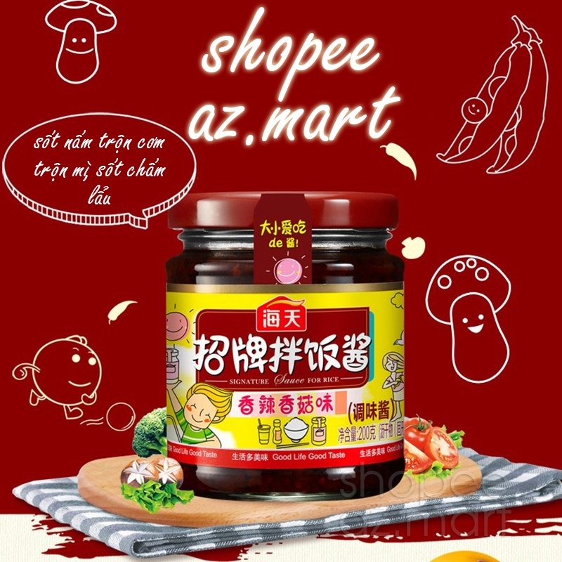 Sốt nấm trộn cơm trộn mì sốt nấm chấm lẩu thượng hạng haiti hot sale