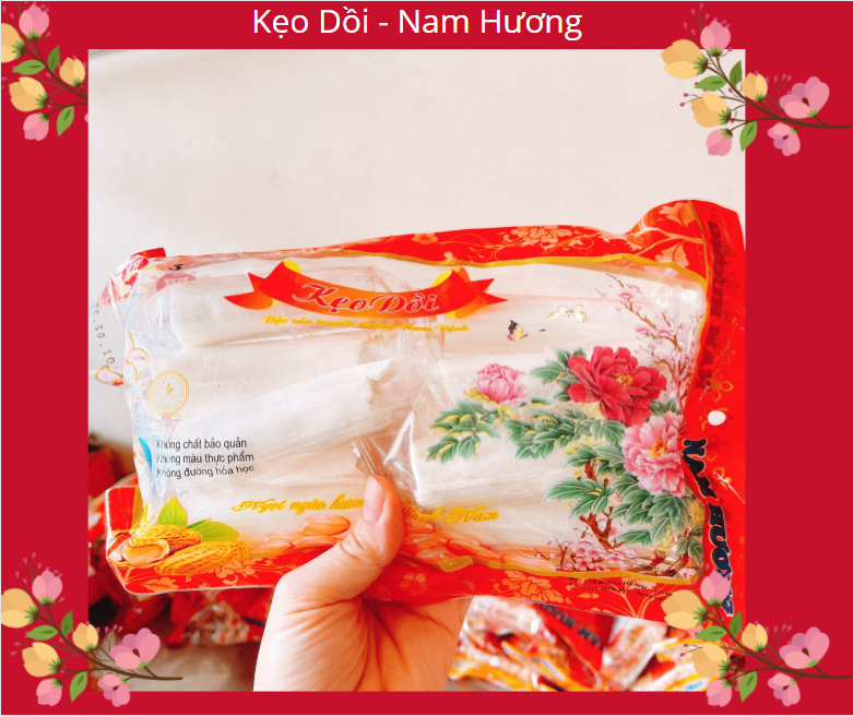 KẸO DỒI LẠC 300g ngon đặc sản Nam Định . Kẹo dồi Nam Hương đặc sản cổ truyền