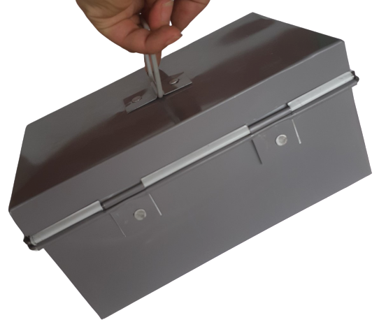 Hòm tôn nhỏ đựng tiền 20x15cm