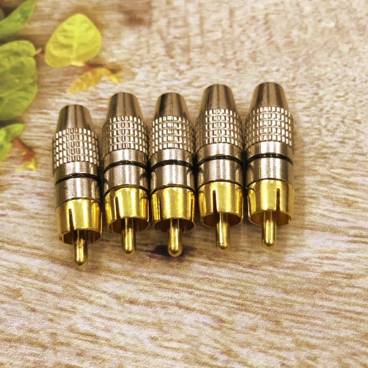 Jack AV - RCA mạ vàng bắt vít giắc hoa sen dương giá tốt