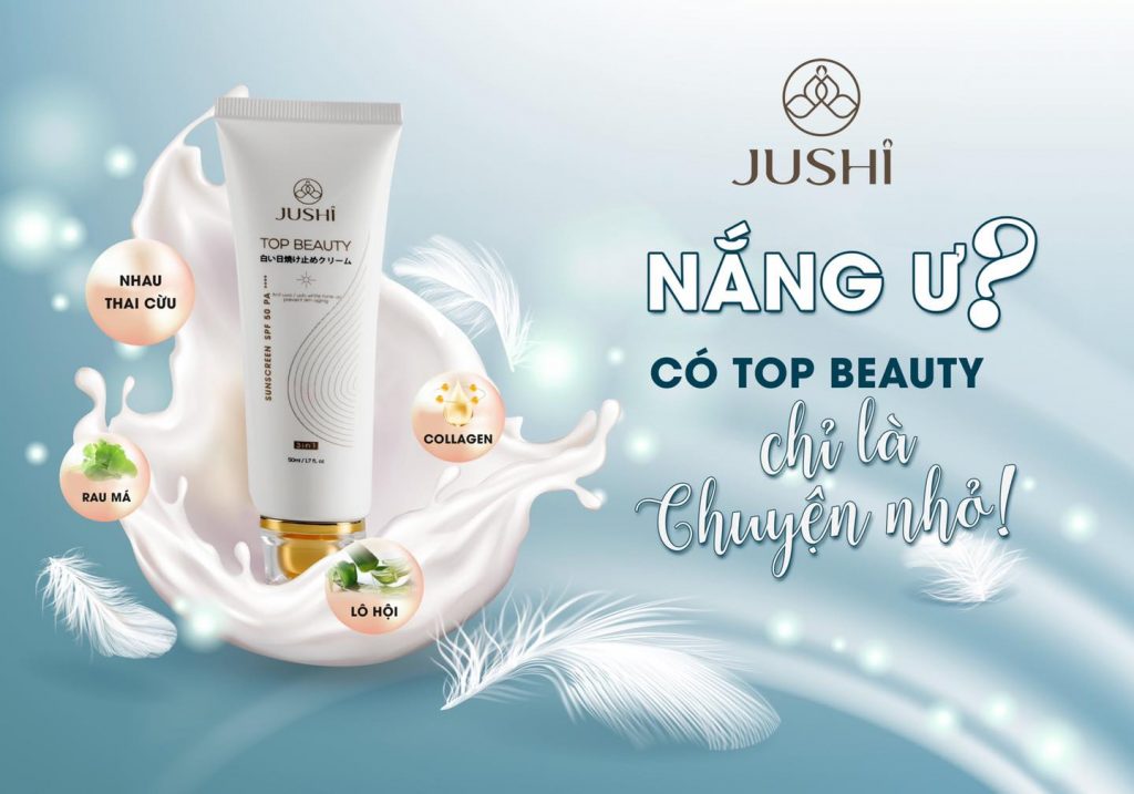 Kem chống nắng top beuaty jushi bảo vệ làn da tối ưu