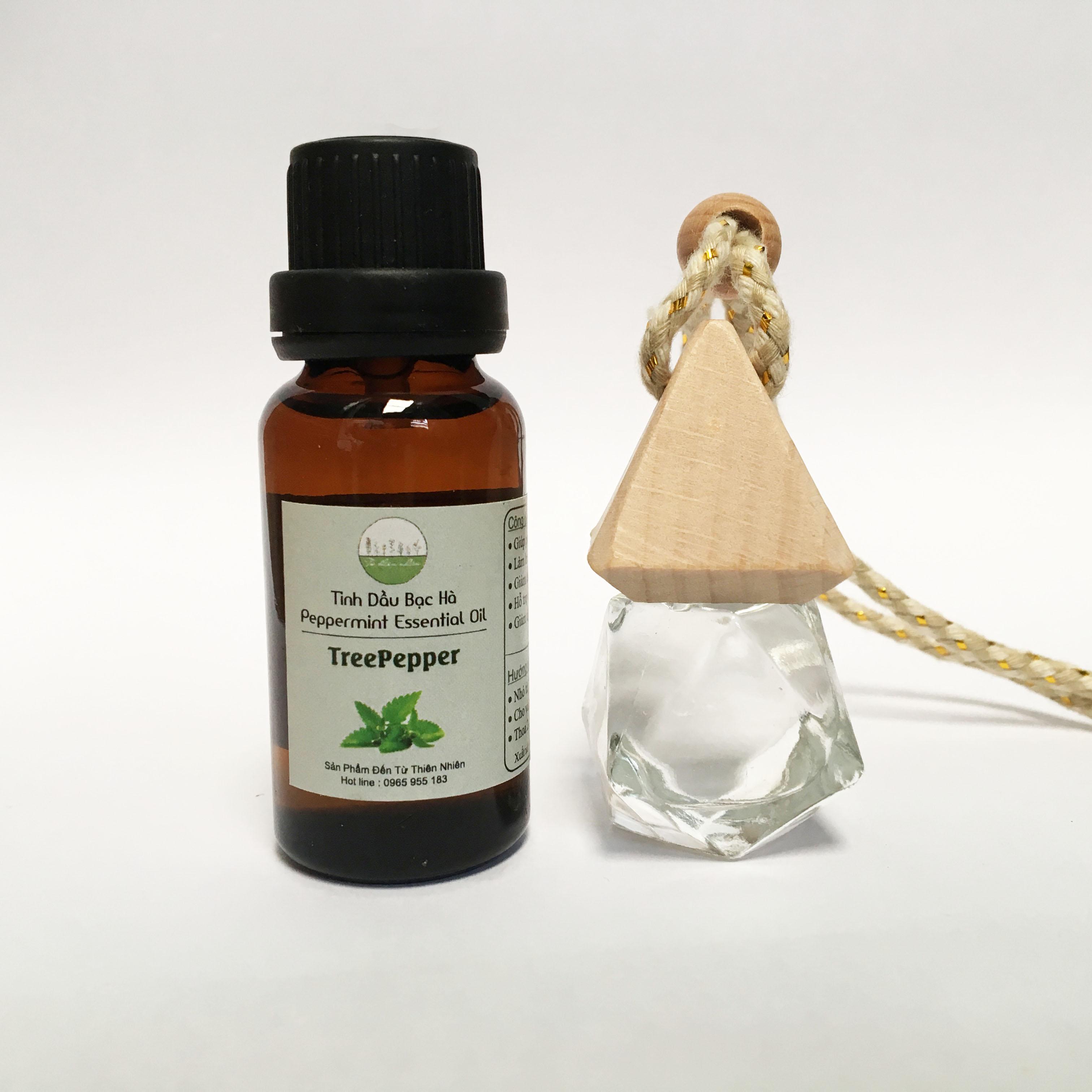 1 chai tinh dầu bạc hà 20ml và 1 chai khuếch tán 8ml tuthiennhien