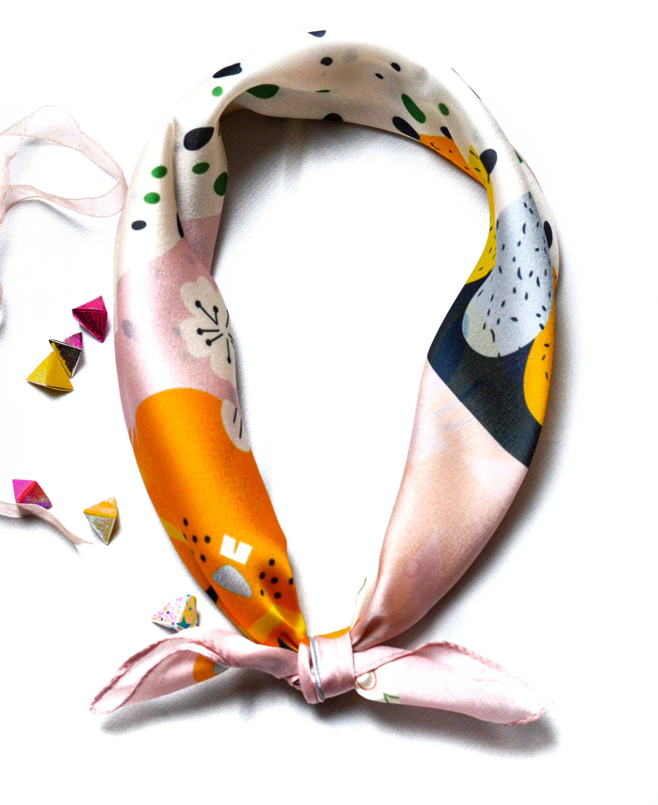 Khăn lụa vuông nhỏ 53cm*53cm