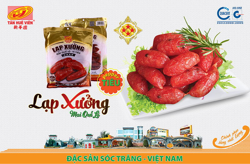 [Mai Quế Lộ] Lạp xưởng Mai Quế Lộ Vị Tiêu 4 Sao Tân Huê Viên cao cấp 500g -Xuc xich lương khô bách hoá online uy tín đồ ăn vặt quà tặng têt