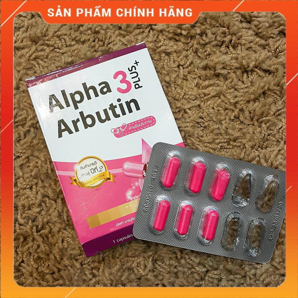 Viên kích trắng Alpha Abutin 1 hộp 10 viên