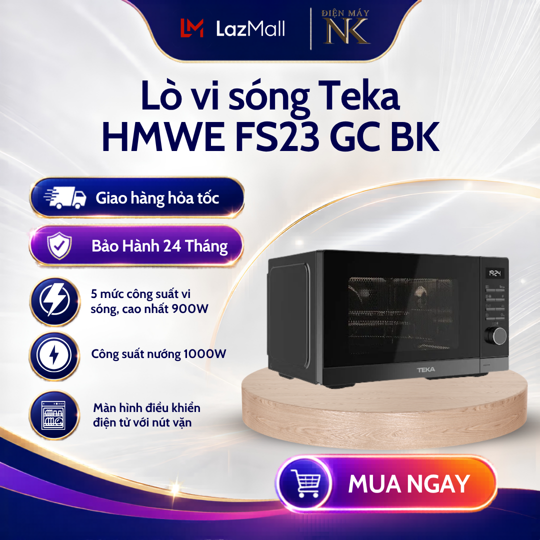 Lò vi sóng có nướng và chiên không dầu Teka HMWE FS23 GC BK AirFry 112240003