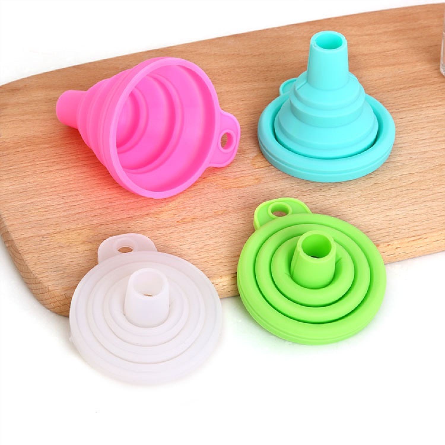 Phễu silicon gấp gọn tiện lợi, dụng cụ chiết chất lỏng
