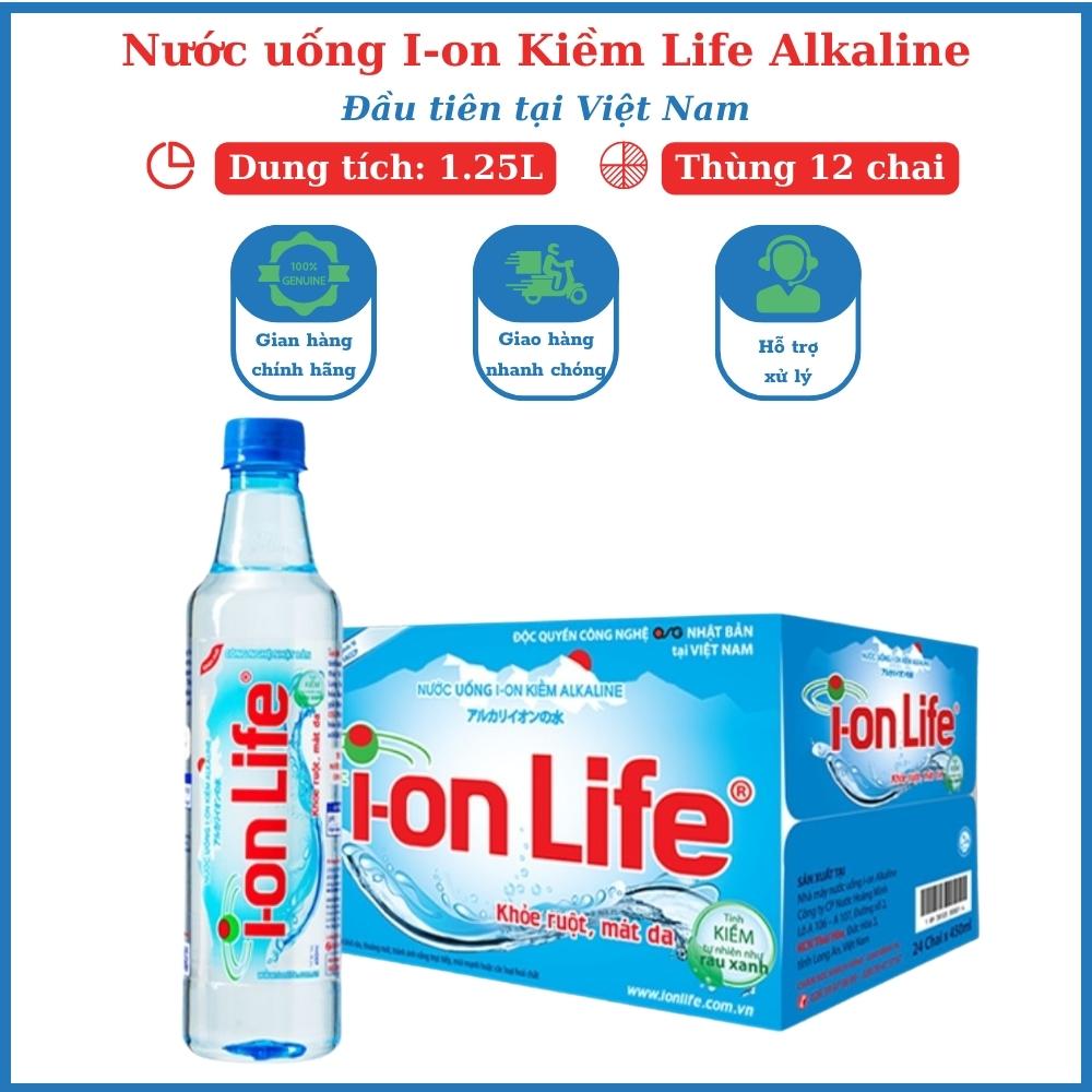 Nước thùng I-on Life kiềm 12 chai dung tích 1.25L đến từ Nhật Bản khỏe