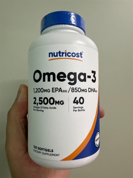 Nutricost Omega 3 Fish Oil 2500Mg 120 Softgels – American Fish Oil Epa 1200Mg Dha 850Mg