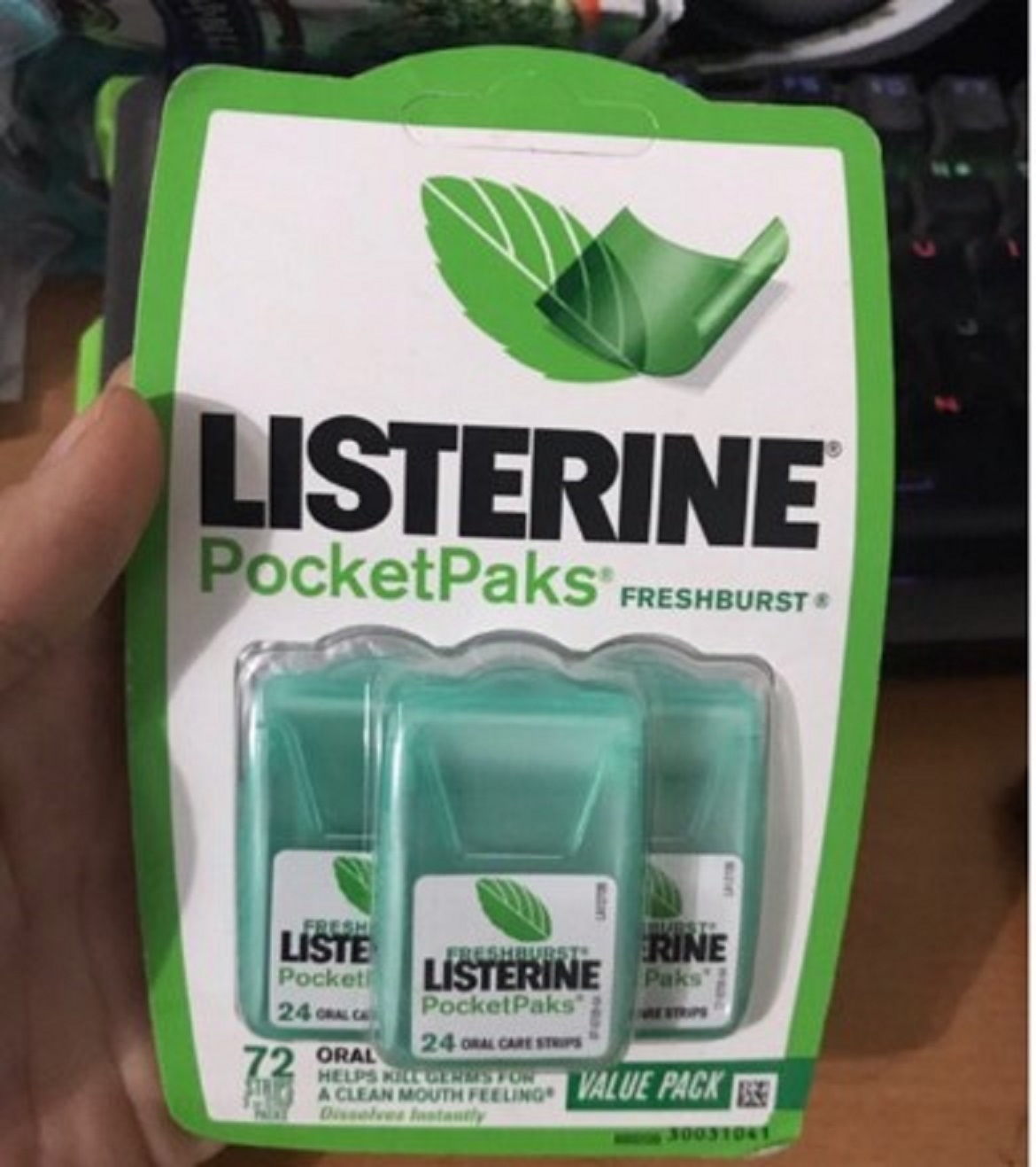 Miếng ngậm, viên ngậm thơm miệng Listerine Cool Mint--USA