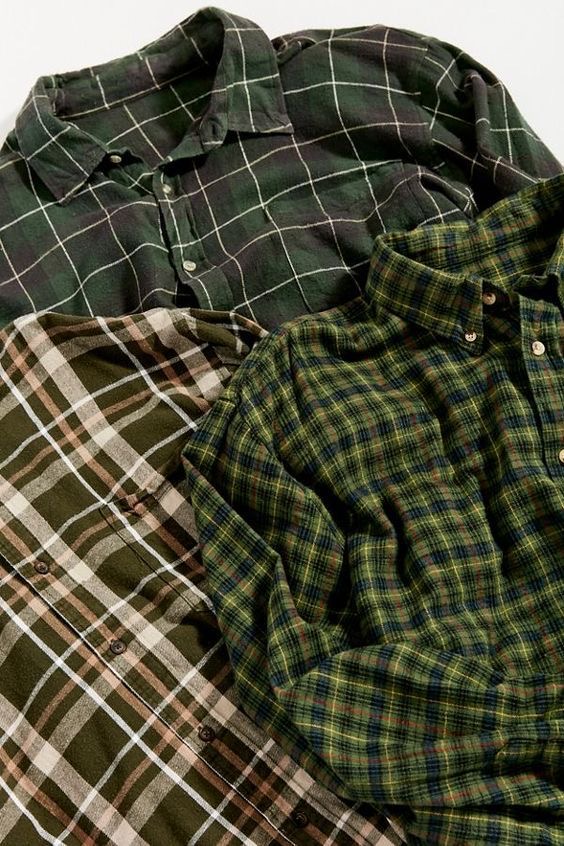 Áo sơ mi caro sọc caro flannel 2hand 🛍freeship + quà