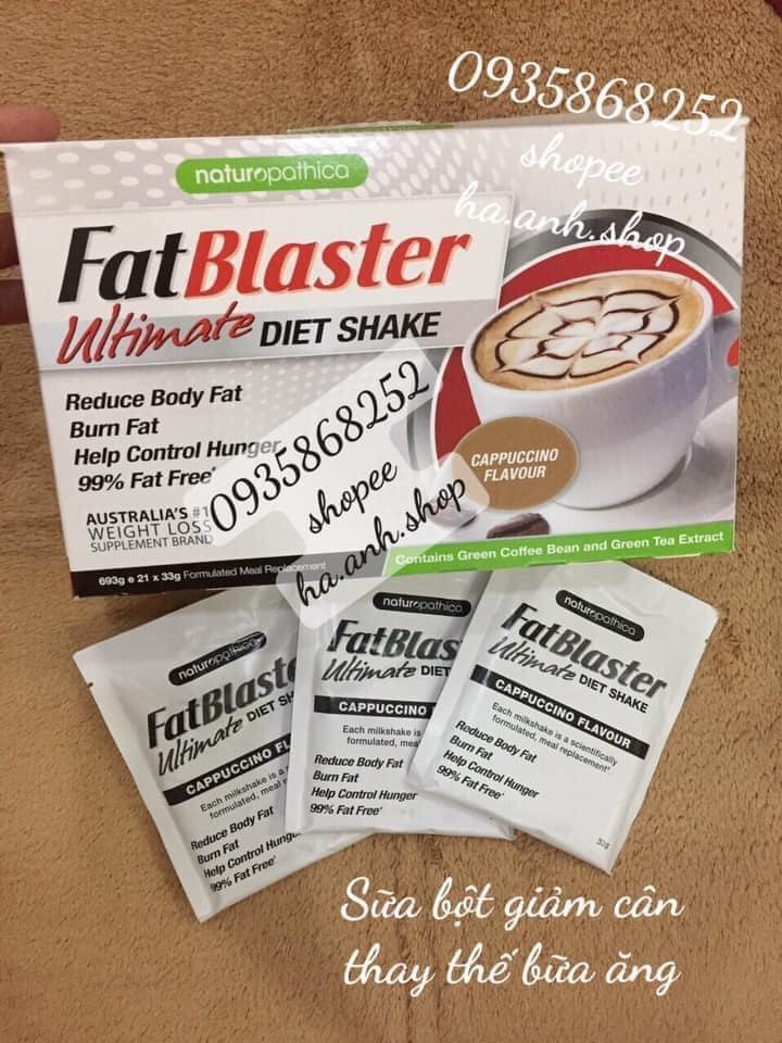 Sữa uống giảm cân fatblaster ultimate 21 gói x 33g