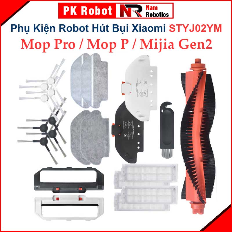 Phụ kiện robot hút bụi styj02ym, xiaomi mijia vacuum mop p, xiaomi mi mop pro, xiaomi mijia gen 2