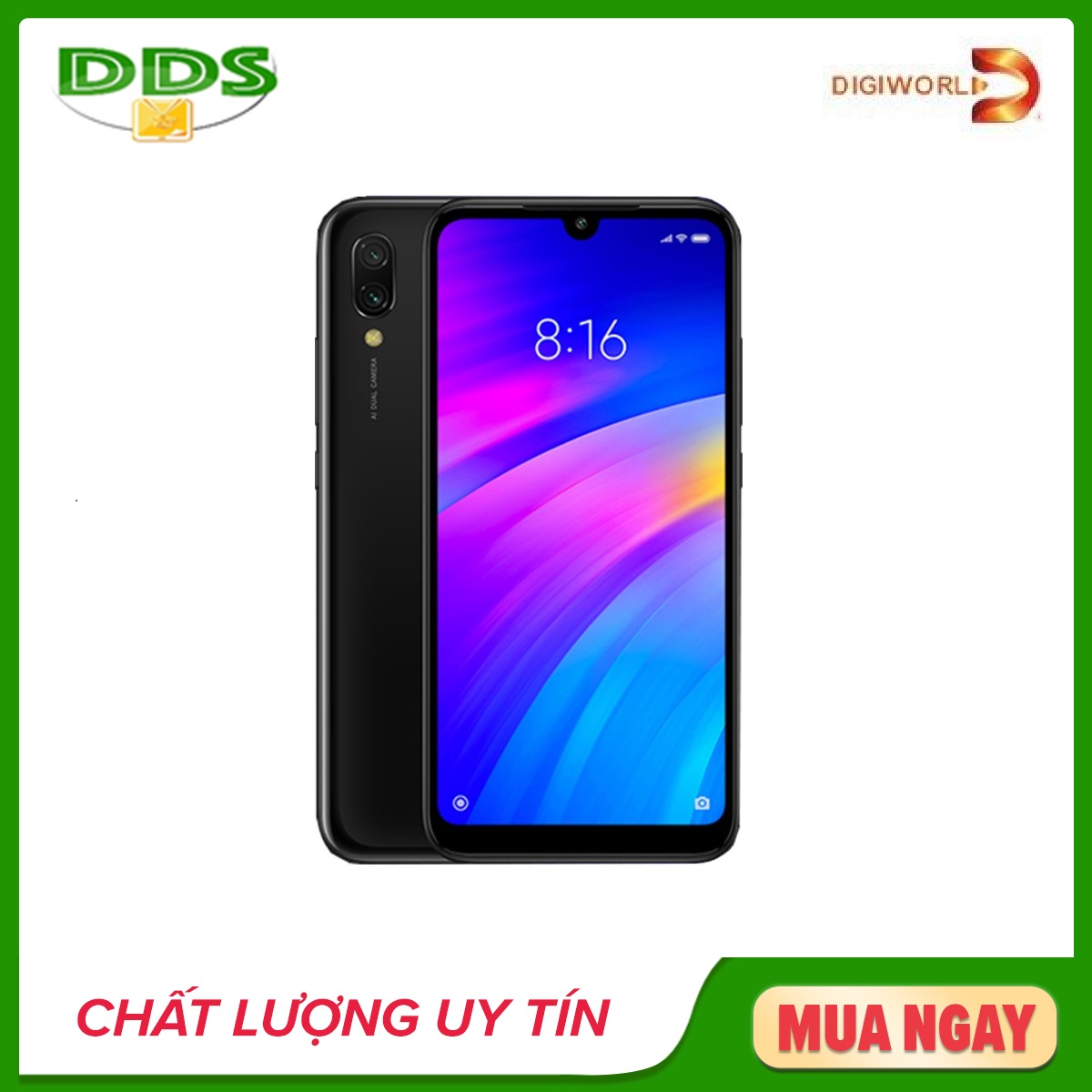 Điện thoại Xiaomi Redmi 7 Ram 2Gb Bộ nhớ 16Gb - Hàng chính hãng
