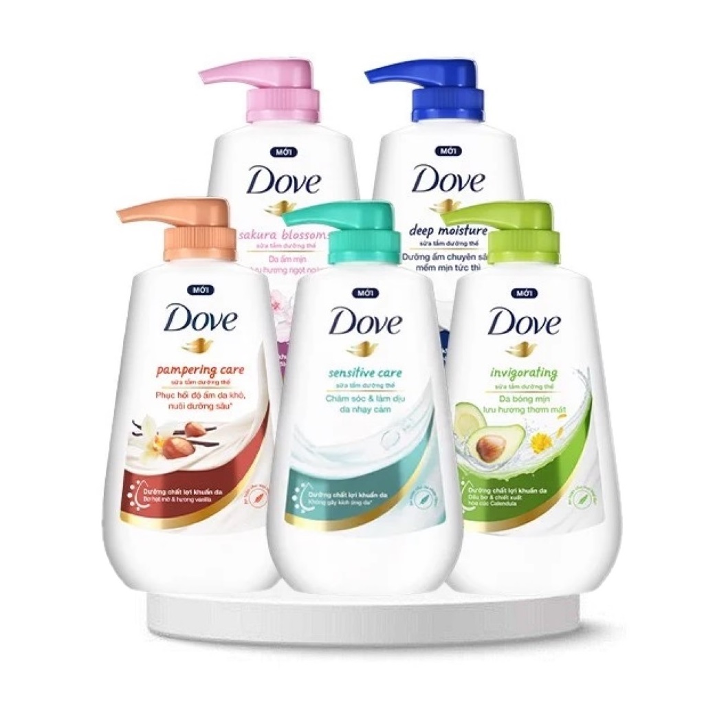 Sữa Tắm Dưỡng Thể Dove 500G Mềm Mịn Tức Thì Dưỡng Ẩm Chuyên Sâu Phục Hồi