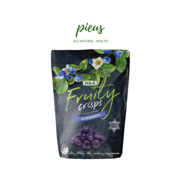 Việt quất sấy giòn Fruity Crisps Blueberries DJ&A 25g