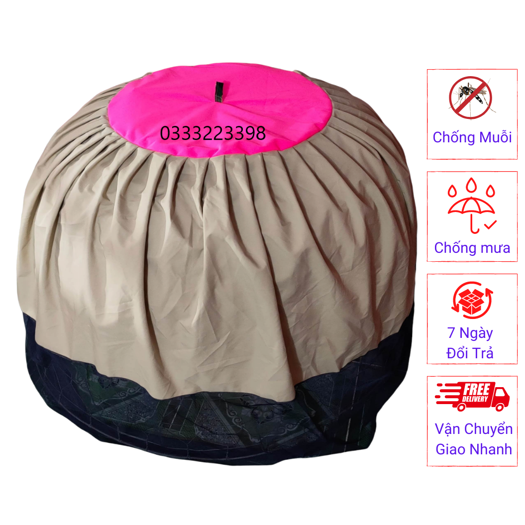 Mùng gà đá chống mưa 10 cái bội lớn lồng to bự 1.1 mét.
